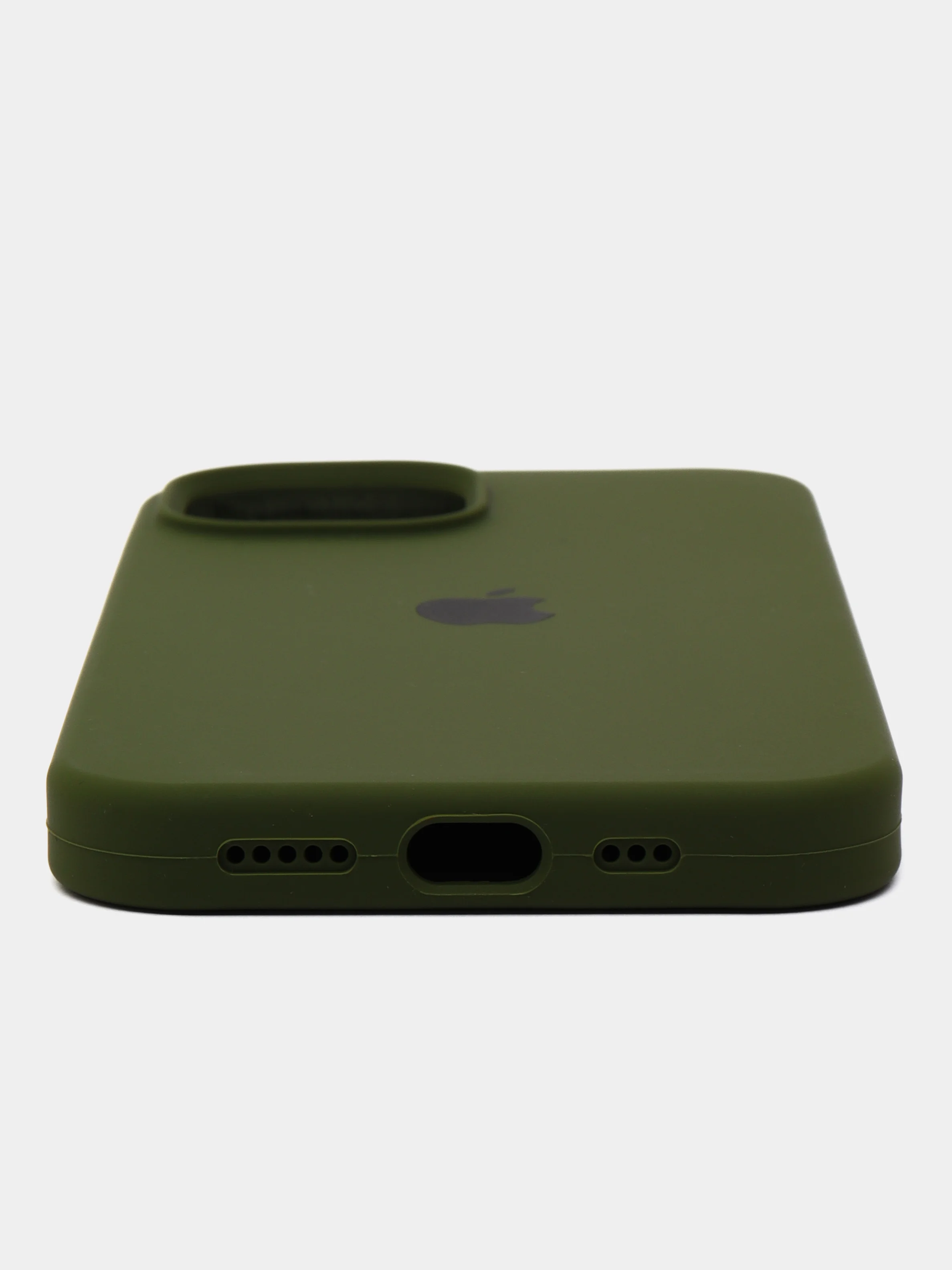 Лесной зеленый чехол Silicone Case ( Чехол силиконовый ) для iPhone 15, 15 Pro, 15 Pro Max, 15 Plus