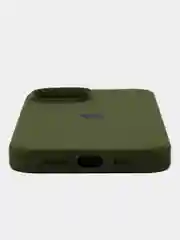 Лесной зеленый чехол Silicone Case ( Чехол силиконовый ) для iPhone 15, 15 Pro, 15 Pro Max, 15 Plus