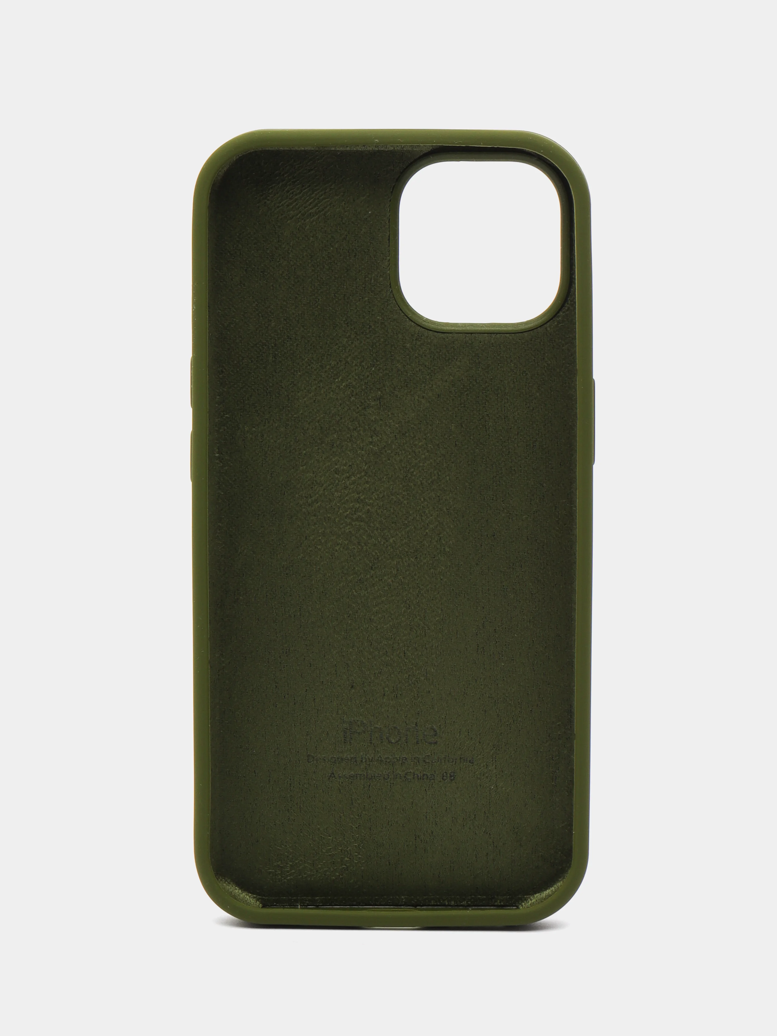 Лесной зеленый чехол Silicone Case ( Чехол силиконовый ) для iPhone 15, 15 Pro, 15 Pro Max, 15 Plus