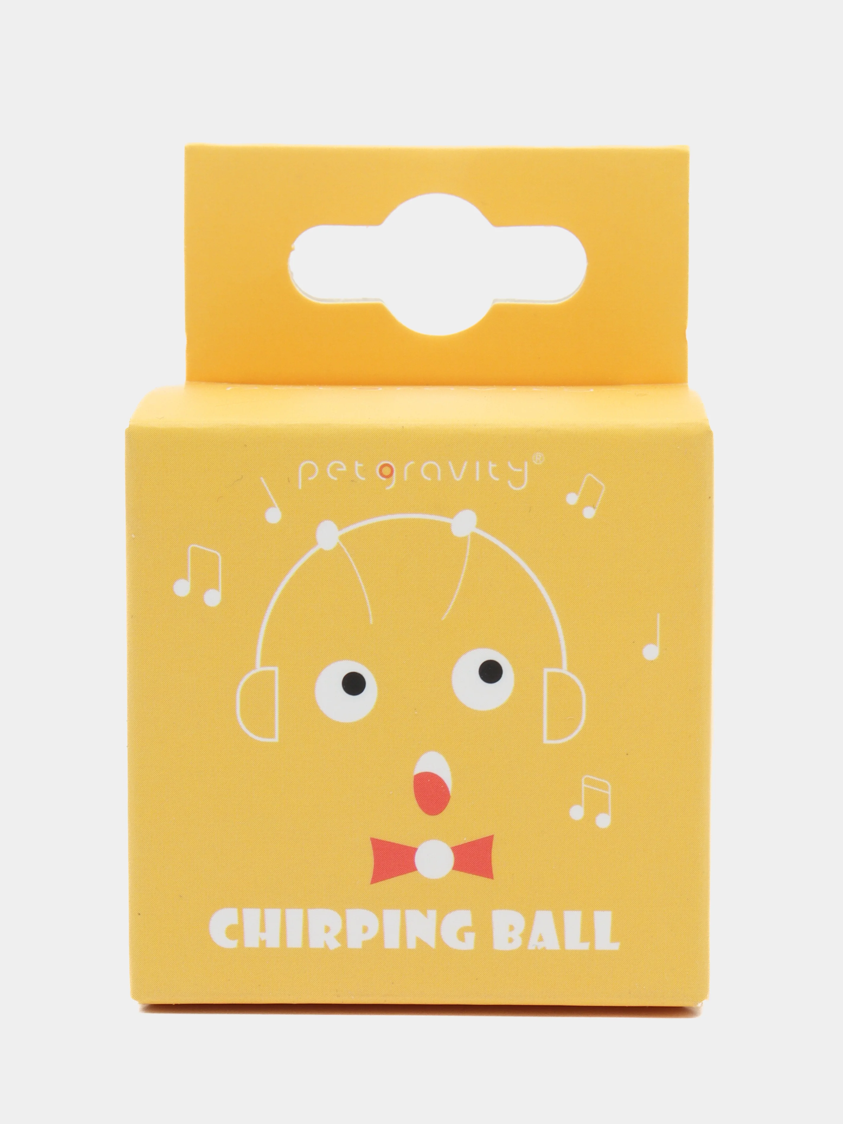 Игрушка для кошек Мячик плюшевый со звуком, 5,5 см