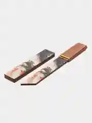 Разноцветный деревянный нож танто tanto, цветной принт, лак, дракон, катана