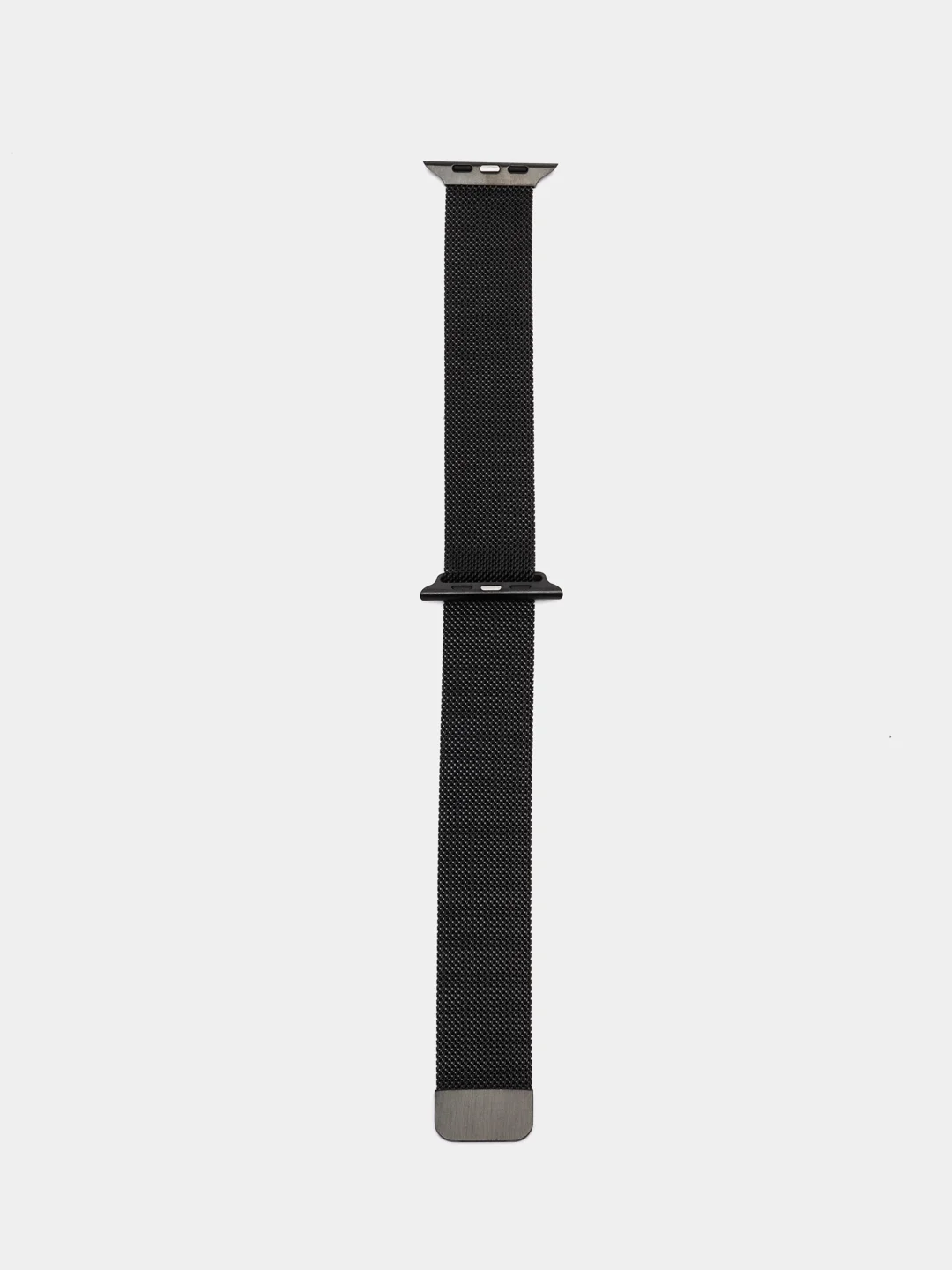 Черный ремешок для Apple Watch металлический, миланская петля