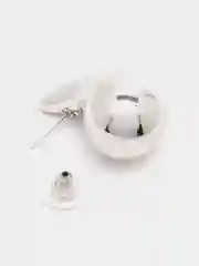 Серебряный серьги капельки дутые большие, серьги женские