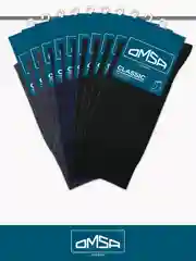 Разноцветный носки мужские OMSA CLASSIC 204 высокие длинные из хлопка набор 10 пар