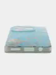 Светло-синий чехол на Tecno Spark 20 Pro/20S Pro / Текно Спарк 20 Про/20S Про прозрачный, с рисунком