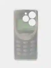 Угольный силиконовый чехол на Tecno Spark Go 2024/20C / Текно Спарк Го 2024/20C с рисунком