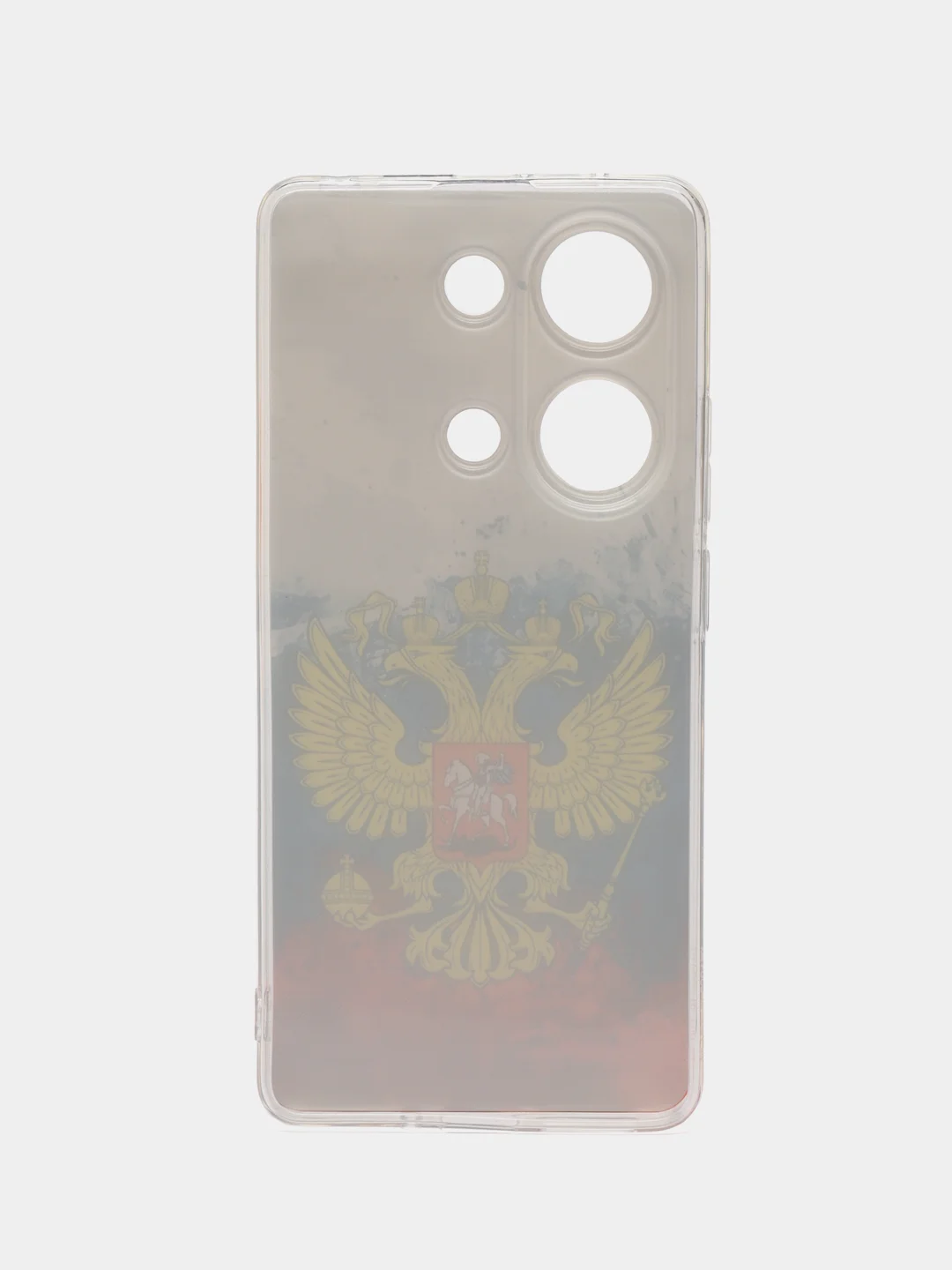 Синий чехол на Xiaomi Redmi Note 13 Pro 4G/Poco M6 Pro 4G, прозрачный, с рисунком, защита камеры