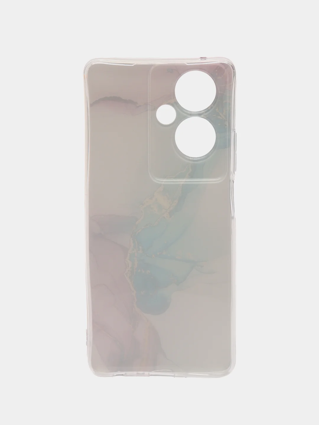 Ледяной силиконовый чехол на OnePlus Nord N30 SE / Ван Плас Норд N30 SE прозрачный, с рисунком