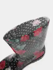 Черный сапоги женские резиновые цветные