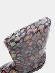 Серый сапоги женские резиновые цветные