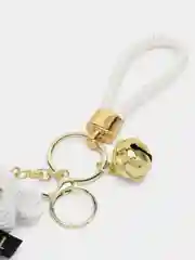Белый брелок "Мишка", 4 цвета