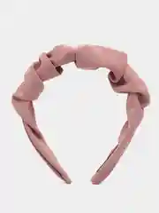Розовый ободок для волос женский, тканевый, 10 цветов