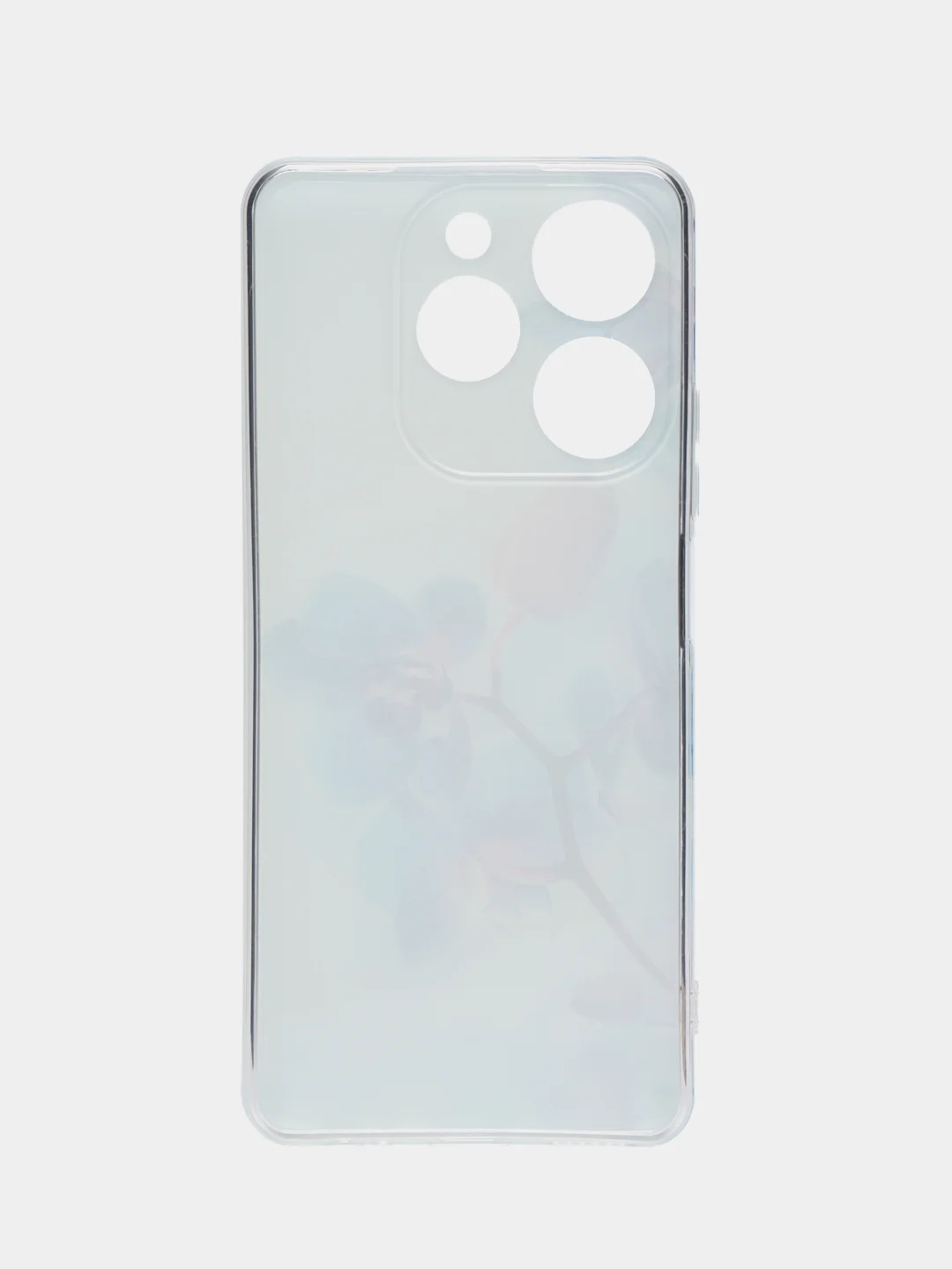 Лазурный силиконовый чехол на Tecno Spark 10 Pro / Текно Спарк 10 Про прозрачный, с рисунком