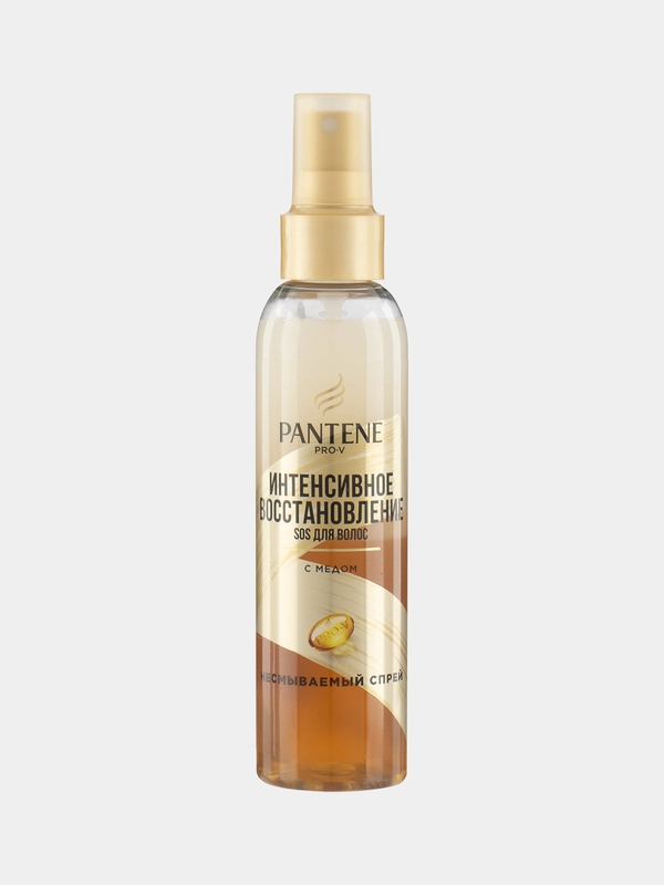 Pantene "Интенсивное восстановление SOS" несмываемый спрей для волос, с медом, 150 мл