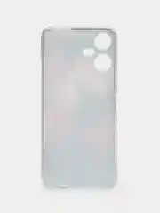Кораллово-розовый силиконовый чехол на Tecno Pova Neo 3 / Текно Пова Нео 3 прозрачный, с рисунком