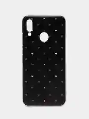Черный чехол на Honor 10 Lite/Huawei P Smart 2019 / Хонор 10 Lite/Хуавей P Smart 2019 с рисунком