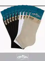 Разноцветный носки мужские OMSA ECO 402 короткие летние из хлопка набор 10 пар