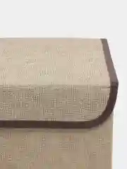 Бежевый короб для хранения складной 38*24*24 см