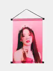 Зеленый тканевый плакат, гобелен (G) I-dle, джиайдл Кпоп Kpop