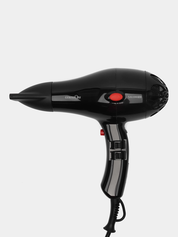 Фен Centek CT-2221 Professional, 2200 Вт, 2 скорости, 3 температурных режима, чёрный