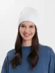 Шапка бини унисекс, двойная, с отворотом