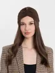 Шоколадный чалма с люрексом