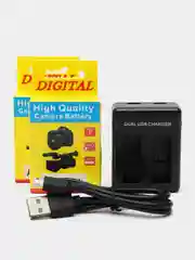 Зарядное устройство и 2 аккумуляторные батареи для GoPro HERO 5/6/7/8