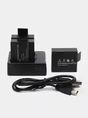 Зарядное устройство и 3 аккумуляторные батареи для SJCAM SJ4000 SJ5000