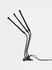 Фитосветильник светодиодный, 27Вт, 250 мм, IP66, 5В, USB, биколорный, прищепка, с таймером