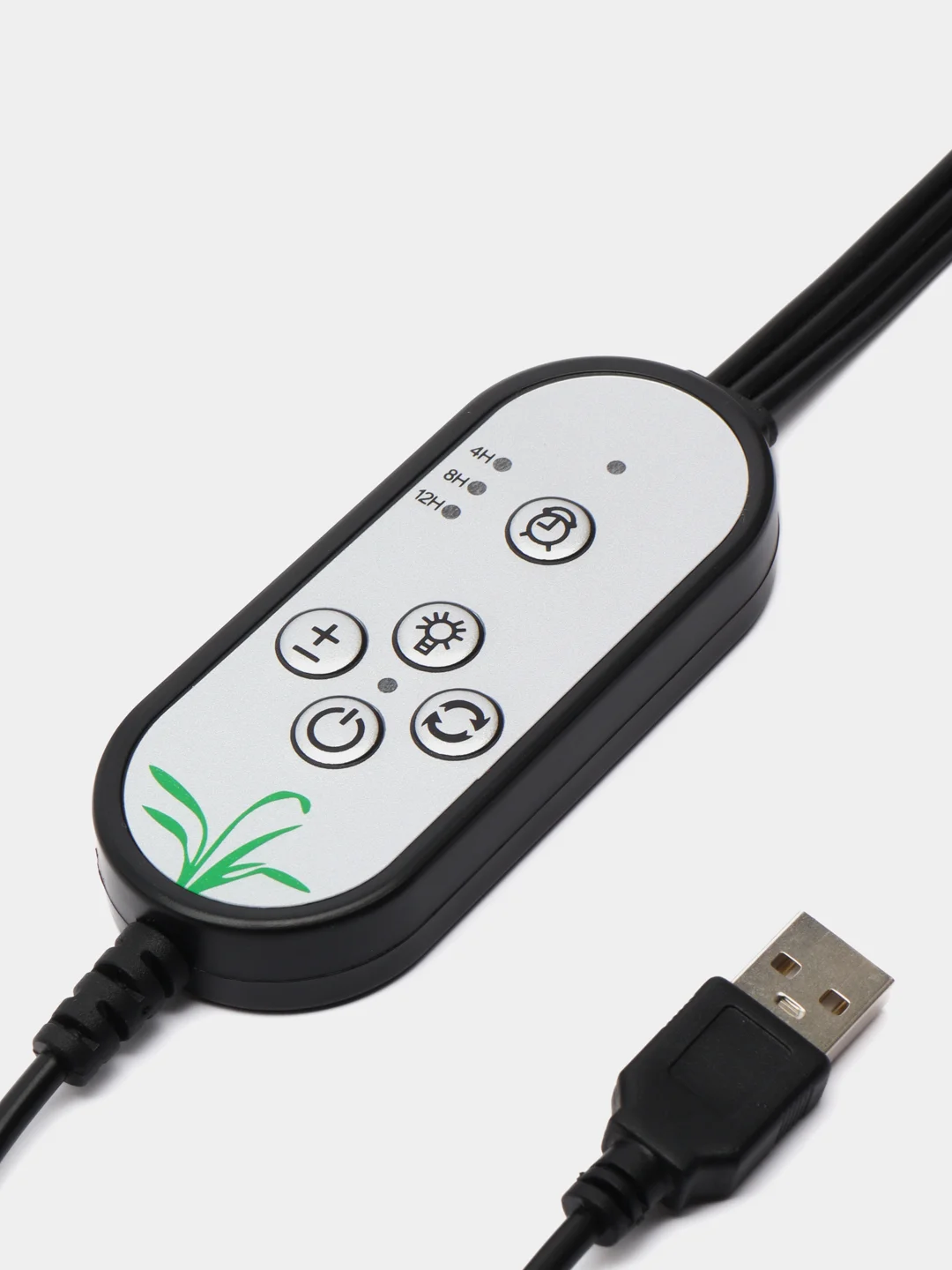 Фитосветильник светодиодный, 27Вт, 250 мм, IP66, 5В, USB, биколорный, прищепка, с таймером