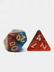 Лесной зеленый игральные кости-дайсы для настольных и ролевых игр, 7 штук в наборе, Dungeons and Dragons
