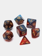 Игральные кости-дайсы для настольных и ролевых игр, 7 штук в наборе, Dungeons and Dragons