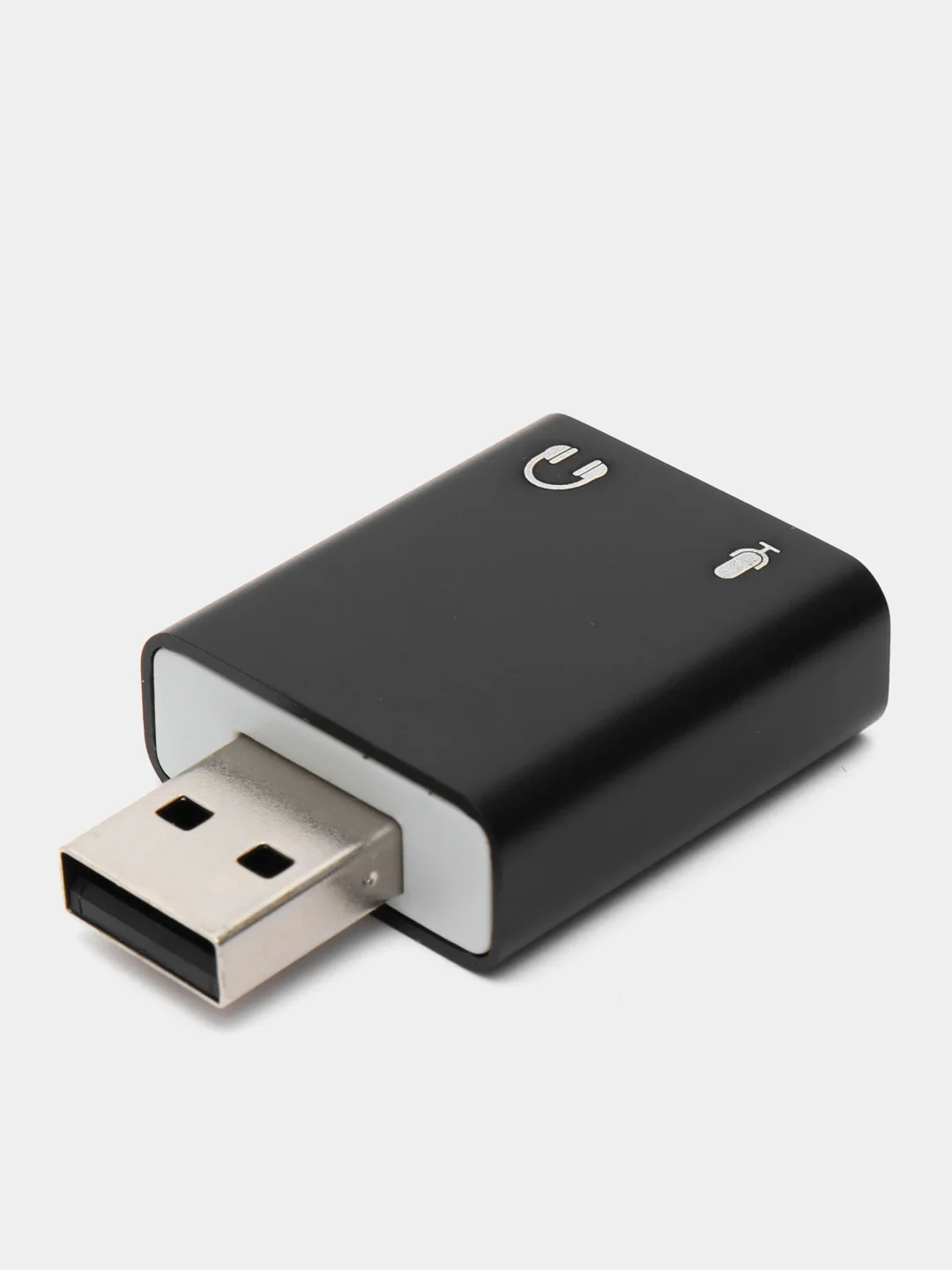 Черный внешняя звуковая карта USB Audio Adapter 7.1