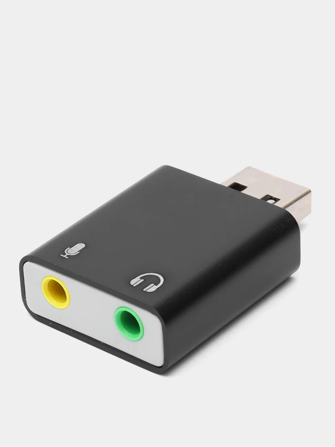 Черный внешняя звуковая карта USB Audio Adapter 7.1