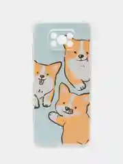 Светло-оранжевый чехол на Xiaomi Poco X3/Poco X3 Pro / Сяоми Поко X3/Поко Х3 Про прозрачный, защита камеры