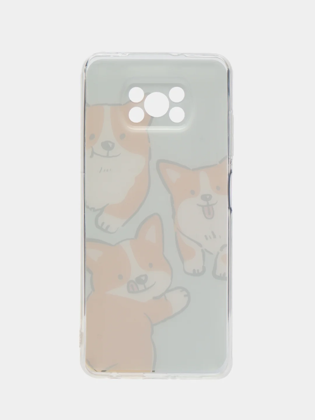 Розовый чехол на Xiaomi Poco X3/Poco X3 Pro / Сяоми Поко X3/Поко Х3 Про прозрачный, защита камеры