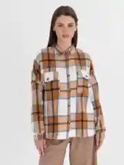 Зелёный хаки рубашка  женская