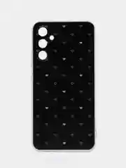 Черный силиконовый чехол на Samsung Galaxy A34 5G / Самсунг A34 прозрачный, с рисунком