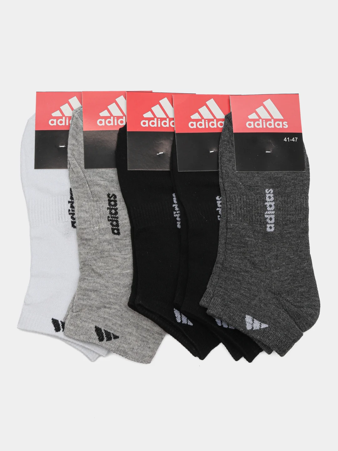 Разноцветный носки мужские короткие Adidas 5 пар. Размер 41-47