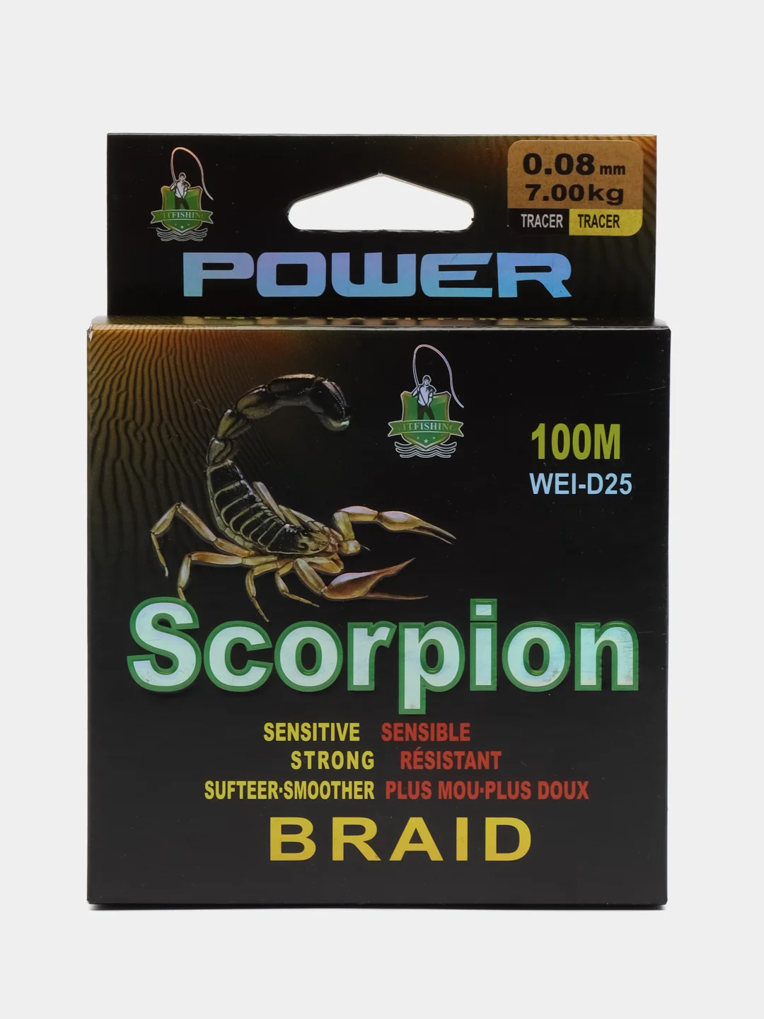 Рыболовная леска плетенка/ Плетеный шнур Scorpion 100m