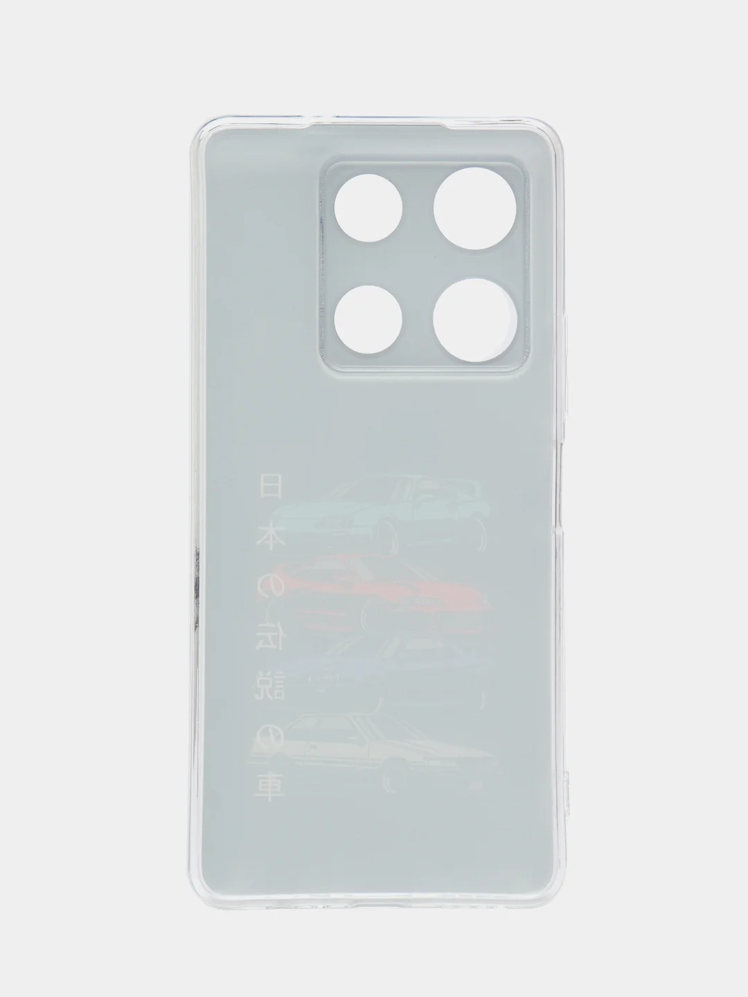 Хром силиконовый чехол на Infinix Note 30 Pro / Инфиникс Нот 30 Про прозрачный, с рисунком