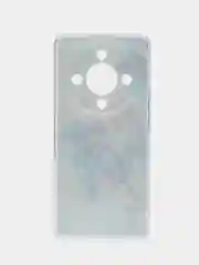 Лазурный силиконовый чехол на Honor X9B / Хонор X9B прозрачный, с рисунком, защита камеры
