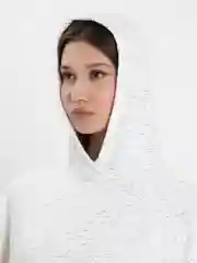 Белый худи Алина, оверсайз, единый размер