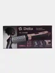 Фен-щетка DELTA DL-0499R, 1000 Вт, 3 режима, 2 насадки, чёрная