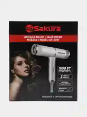 Фен Sakura SA-4051W, 1600 Вт, 3скорости, 3 темп. режима, концентратор, шнур 1.8 м, белый