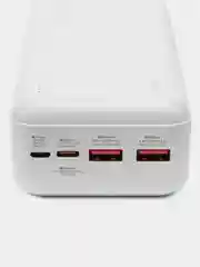 Белый внешний аккумулятор Hoco J101B, 30 000 мАч, Power bank, QC3.0, PD3.0, 2 USB + USB-C