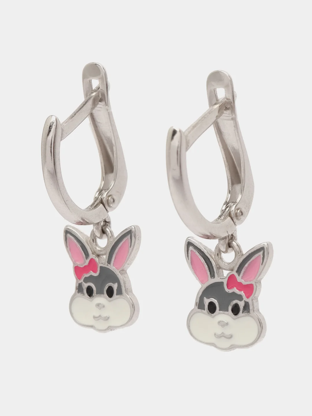 Серьги из серебра с эмалью