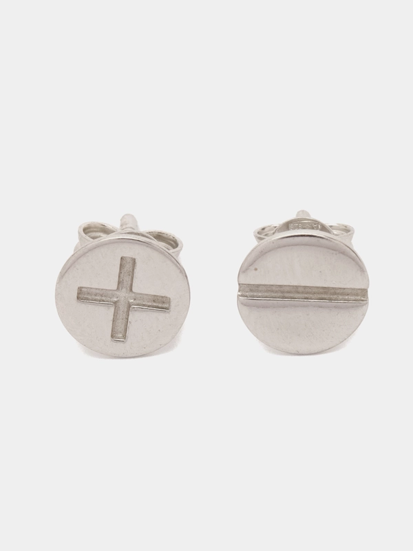 Серьги гвоздики из серебра 925 пробы