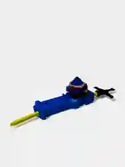 Белый волчок и пусковой механизм BeyBlade (Бей блейд)