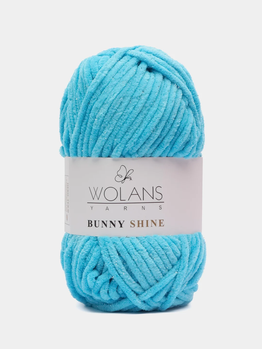 Пряжа плюшевая Wolans Bunny Shine Mix № 14